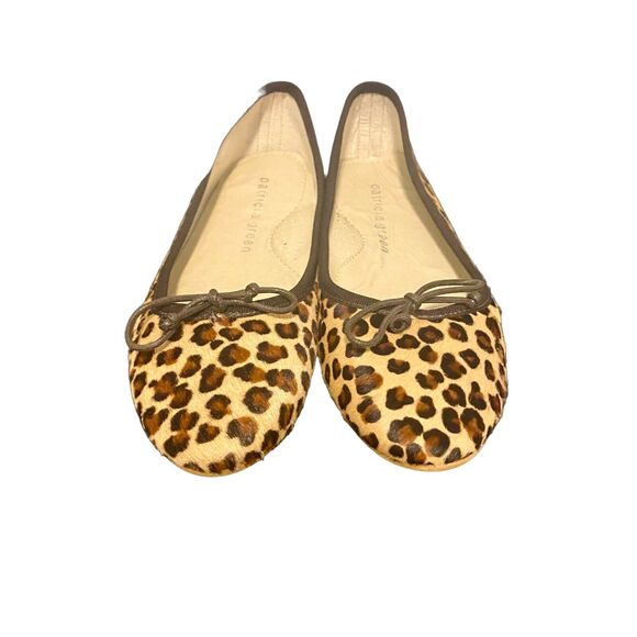 Patricia Green Ballerina Flats Sz EU 39 Made In Italy Animal Leather Mob Wife - Picture 4 of 9